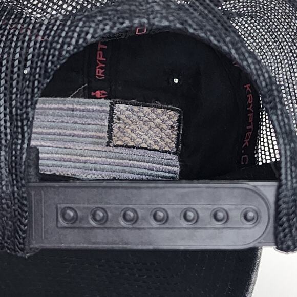 American Flag Embroidered Patch Adjustable Snap Back Gray Baseball Cap Hat - Picture 8 of 8